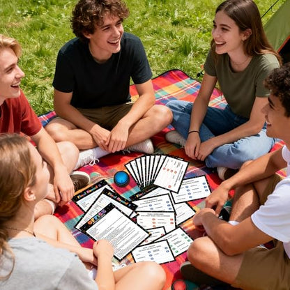 EYxsaxenk Office Friendly Feud Game with 2 Answer Buzzer - 40Pcs Workplace Trivia Quiz Feud Card Buzzer Board Game Night for Office Party Team Building Event Corporate Retreats Gathering Group Supply - style: Office