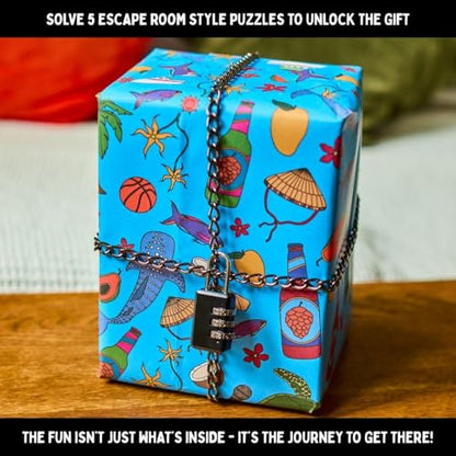 A Lock, A Chain & an Escape Room Game | Immersive Real Life Mystery Game | Solve The Puzzle to Unlock The Gift | Padlock'd The Philippines | Family-Friendly for Game Night or Date Night | Age 14+ - style: Padlock'd Philippines