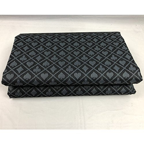 Speed Cloth Poker Table Fabric - 108X60 Inch Section of Suited Casino Card Game Table Felt Top Cover - Gray - color: Two- Tone Gray