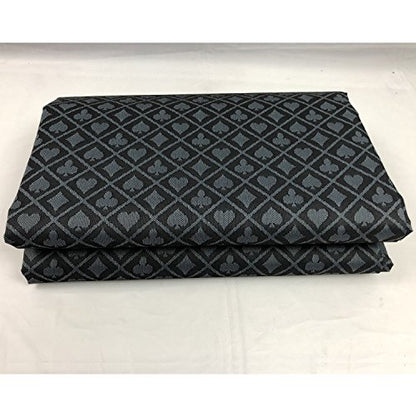 Speed Cloth Poker Table Fabric - 108X60 Inch Section of Suited Casino Card Game Table Felt Top Cover - Gray - color: Two- Tone Gray
