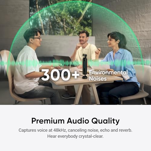 Insta360 WaveLink - 4K Conference Room Speakerphone and Camera, Speaker Tracking, 5m 360° Voice Pickup, Noise Reduction, AI Transcription and Summaries, Plug & Play, Works with Zoom, Teams - color: Arctic White, style: WaveLink Bundle