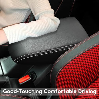 ramuel Center Console Armrest Cover for Ford Focus 2007 | Anti-Scratch ，Non-Slip ，PU Leather ，Easy Install - size: for Focus 2007