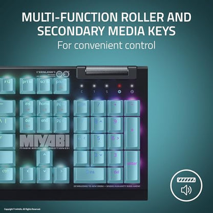 Razer BlackWidow V4 X Mechanical Gaming Keyboard, Zenless Zone Zero Edition | Green Switches Tactile & Clicky, 6 Macro Keys, Chroma RGB, Doubleshot ABS Keycaps, Sound Dampening & Stabilizers - color: Zenless Zone Zero Edition