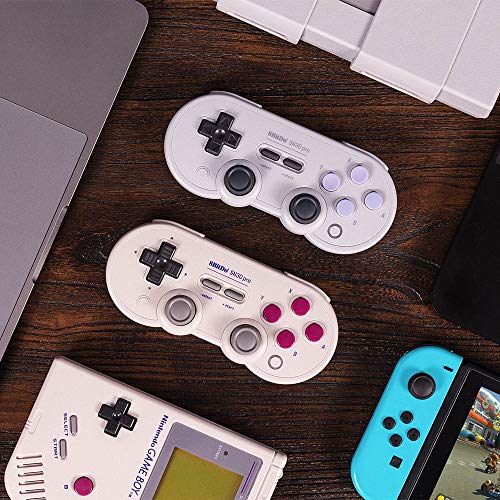 8Bitdo Sn30 Pro Bluetooth Gamepad (SN30 PRO-SN) with Joysticks Rumble Vibration Gamepad for Windows, Mac OS, Android, Steam, Switch, etc - color: SN30 PRO-SN