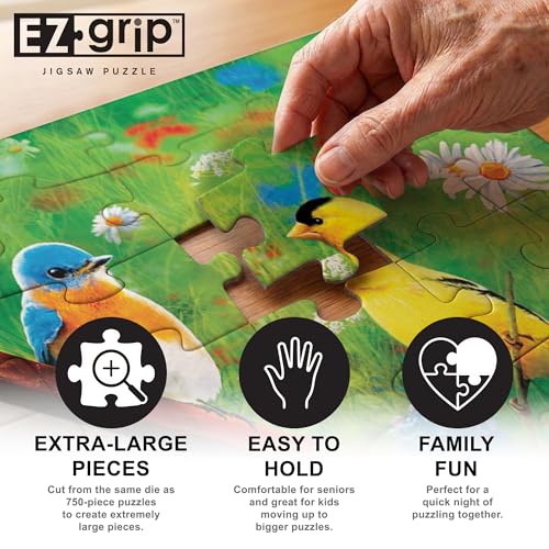 MasterPieces 300 Piece EZ Grip Jigsaw Puzzle - An American Birdhouse - 18"x24" - style: An American Birdhouse