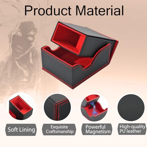 Dice Tower and Tray,Foldable Portable Dice Rolling Tower,Dice Roller Accessory for Dungeons and Dragons,Classic Board Games,RPG Games,and Tabletop Games Black/Red - color: Black/Red