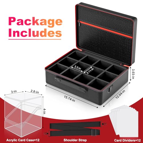 Proijeut Portable Card Case Set + Life Counter Deck Box