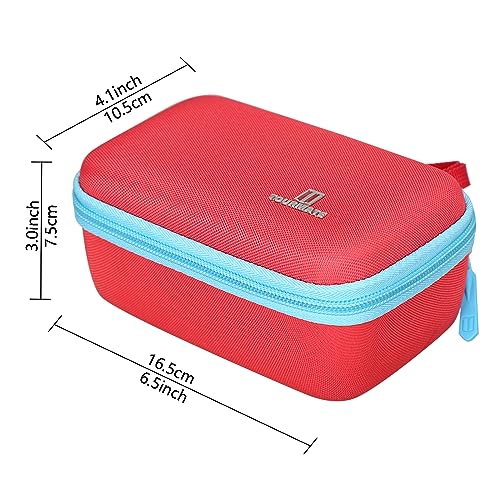 Tourmate Hard Case Replacement for Winning Moves RACK-O, Retro package Card Game (Case Only) - color: Red + Blue