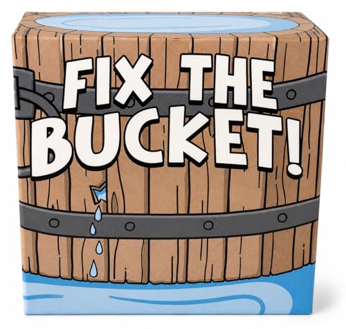 Fix the Bucket! The There's a Hole in the Bucket Fast Travel Card Game | Ages 7+, 2–3 Players, 3-5 Minute Gameplay, Easy to Learn, Great for Road Trips, Waiting Rooms & Family Game Night
