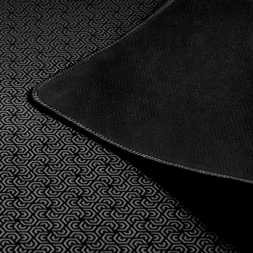 Board Game Mat 42 x 66 Inches, Table Cover for Mahjong, Poker, Playing Cards, Tile Games, Dominoes, and RPG - Neoprene Gaming Playmat, Water Resistant Tabletop with Carrying Bag - Black - color: Black, size: Rectangle 42 x 66 inches