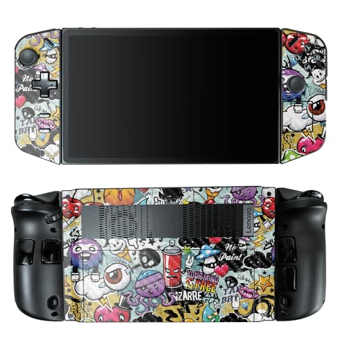 Carbon Fiber Gaming Skin Compatible with Lenovo Legion Go - Oddballs - Premium 3M Vinyl Protective Wrap Decal Cover - Easy to Apply | Crafted in The USA by MightySkins - color: Oddballs, style: Carbon Fiber Textured Finish