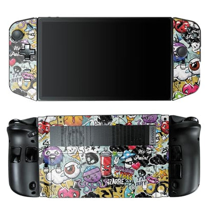 Carbon Fiber Gaming Skin Compatible with Lenovo Legion Go - Oddballs - Premium 3M Vinyl Protective Wrap Decal Cover - Easy to Apply | Crafted in The USA by MightySkins - color: Oddballs, style: Carbon Fiber Textured Finish