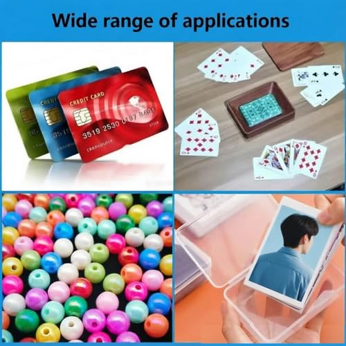 2 PCS Game Card Storage Box Compatible with UNO Cards,Playing Card Case, Card Holders,Plastic Clear Card Case (NO Cards)