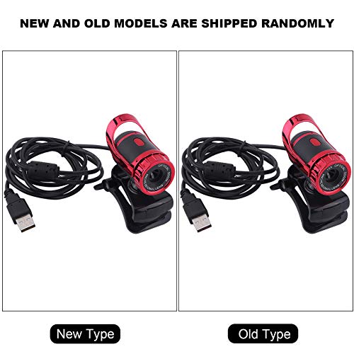 HD Webcam 1080P with Built-in Microphone 10-Meter Voice Pickup, 360° Rotation & 30° Tilt Adjustable Stand, for Video Conferencing Online Learning Streaming Gaming Remote Work - color: Red