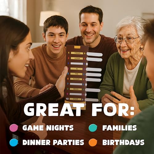 CONFIDENT? in A Nutshell: Slide & Reveal Word Guessing Board Game with 450+ Questions - Fun Family Party Game for Kids & Adults, Ages 10+, 2-20 Players, 20 Minute Playtime | Innovative Sliding Window Word Guessing Game, 450+ Questions, Family Fun for Kids
