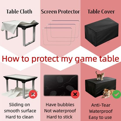 Arcade Gaming Table Cover,32 In Screen Protector for Infinitys Game Table | 34x22x22,Waterproof Dustproof Heavy Duty Oxford Fabric,for Arcad1Up 32 inch Infinity's Touch Screen Game Table - size: Inifinity-34"x22"x22"