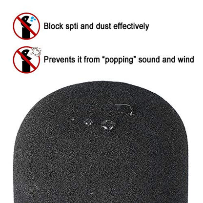 Windscreen Muff and Foam for Blue Yeti, Blue Yeti Pro USB Condenser Microphone, Indoor Outdoor Microphone Windshield 2 PACK by SUNMON - color: Yeti Windsrceen&Dead Cat
