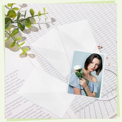 400 Pcs Kpop Photocard Sleeves Holder, 58 x 89 mm, Clear Plastic | Clear Photo Card Sleeves, fits 54 x 86 mm and 55 x 85 mm, PVC Free & Acid Free Kpop Albums Photo Cards Protector - style: Transparent Style