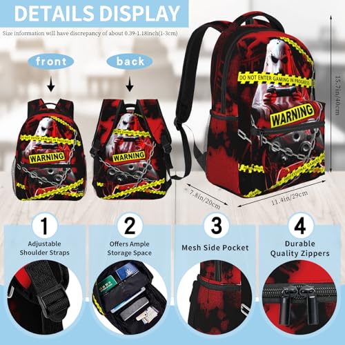 Game Backpack For Boys Gamers Boys Backpack for Kids Children Teens Elementary Middle School Students Bookbag Ages 6-18 Lightweight Travel Back Pack - color: Crime Game