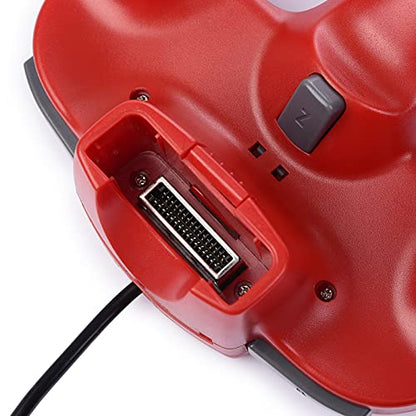 miadore 4 Pack Classic N64 Controller, Wired N64 Controllers with Upgraded Joystick (Non PC USB Version)(Red/Blue/Clear Green/Clear Blue) - color: Red/Blue/Clear Green/Clear Blue