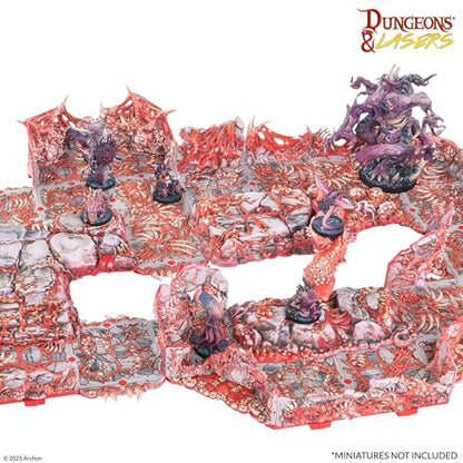 Dungeons & Lasers: PrismaCast Pre-Painted Terrain - BELLY OF THE BEAST: PRE-PAINTED