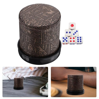 1set Party Dice Cup with Base Plastic Shaker for Table Games Compact and Lightweight Dice Storage for Indoor and Outdoor Activities