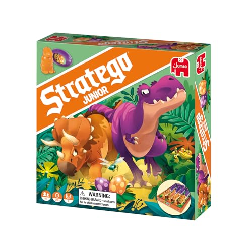 Jumbo, Stratego - Junior Dinos, Fun Junior Stratego Version, Strategy Board Game, 2 Players, Ages 4 Year Plus