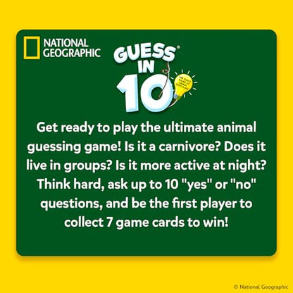Skillmatics Guess in 10 – National Geographic Animals, Card Game for Kids | Educational Game for Families, Animal Trivia & Travel Game, Screen-Free Fun, Gifts for Kids Ages 6, 7, 8, 9 and Up - style: 2. National Geographic