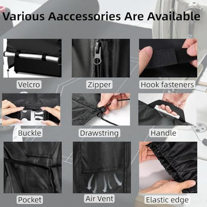 Custom Arcade Machine Cover Cover Customizable Size Shape Accessory | Waterproof Dustproof Heavy Duty Oxford Fabric(420D/500D/600D) Vedio Game Cover for Outdoor Indoor Use(Black/Grey/Beige) - size: customized