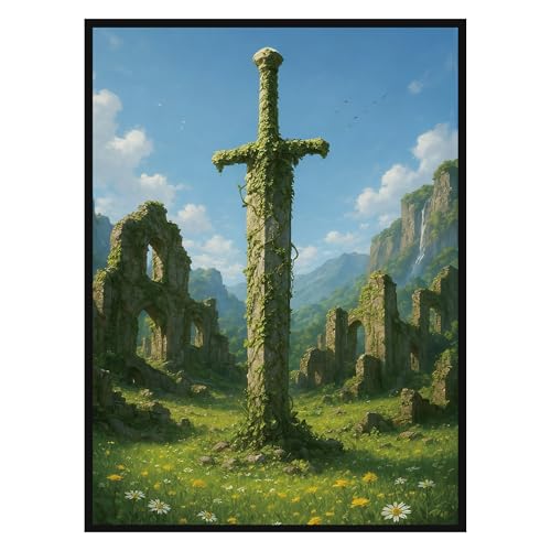 UAONO MTG Card Sleeves 100ct (Ruinbloom) Fantasy Art Card Sleeves Deck Protector, Clear Front & Matte Textured Back Sleeves for Magic The Gathering TCG - color: Ruinbloom