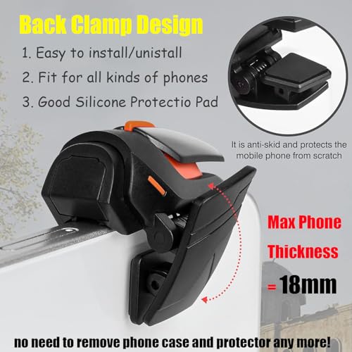 Mikirini 13 in 1 PUBG Mobile Phone Triggers, Max Phone Thickness:18mm | Controller for PUBG/Call of Duty/Free Fire/Fornite, compatible with iPhones & Android Phones