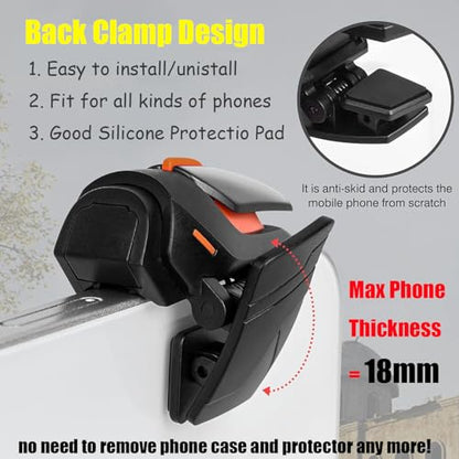 Mikirini 13 in 1 PUBG Mobile Phone Triggers, Max Phone Thickness:18mm | Controller for PUBG/Call of Duty/Free Fire/Fornite, compatible with iPhones & Android Phones