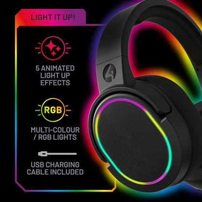 4Gamers Panther Wave Gaming Headset for PS5, Xbox, Switch & PC - color: LED