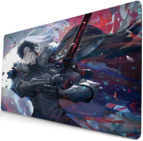 Fate Stay Night Mouse pad Anime Large Desk pad Computer Keyboard pad Saber Alter Fate Grand Order Gaming Mouse pad Desk Game mat(403)