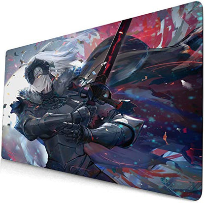 Fate Stay Night Mouse pad Anime Large Desk pad Computer Keyboard pad Saber Alter Fate Grand Order Gaming Mouse pad Desk Game mat(403)