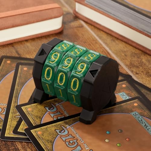MTG Life Counter Wheel Health Tracker Gradient Game Counter for Board Game Compatible Table top Games with Magic Card Game Accessories CCG Creature Stats (Green) - color: Green
