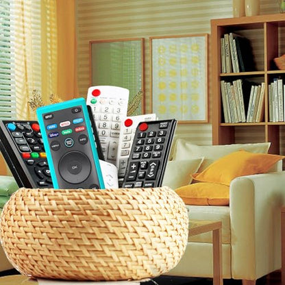 Case for Vizio TV Remote, Cover Compatible with Vizio Smart TV Remote Control XRT136 / XRT140 Silicon Universal Sleeve Skin Glow in The Dark Blue - color: Glow Blue