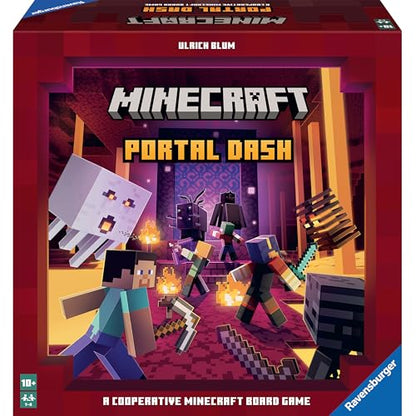 Ravensburger Minecraft: Portal Dash - Engaging Family Board Game for Kids and Adults | Adventure-Packed Gameplay | Ideal Gift for Minecraft Enthusiasts | Suitable for Age 10 and Above