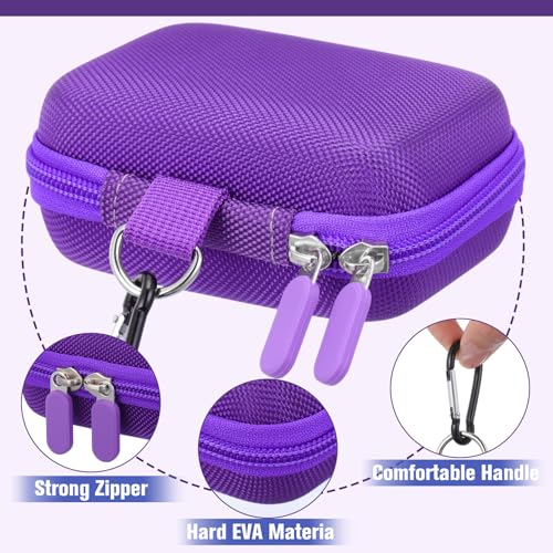 Sanwuta 2 Pcs Travel Card Games Case Playing Card Case EVA Hard Protective Storage Carrying Bag for Classic Playing Box Not Including Cards (Purple) - color: Purple