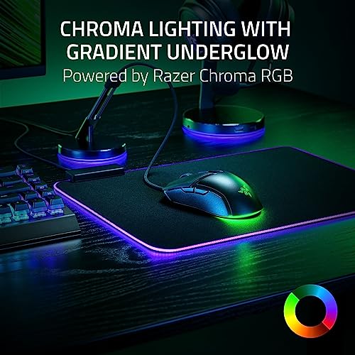 Razer Cobra Wired Gaming Mouse, Gen-3 Optical Switches, 58g, Black | Chroma RGB Lighting with Underglow, Precise 8500 DPI Optical Sensor, 100% PTFE Mouse Feet - color: Black