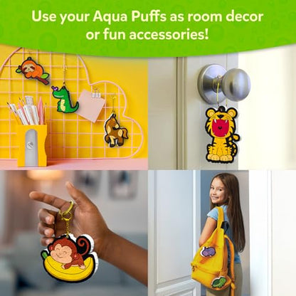 Skillmatics Aqua Puffs - 3D Art Kit, Animals, Mess-Free Paint by Number Craft for Kids, DIY Color Activity, Screen-Free Entertainment, Travel & Creative Gift for Girls & Boys Ages 4, 5, 6, 7, 8, 9, 10 - color: Animals