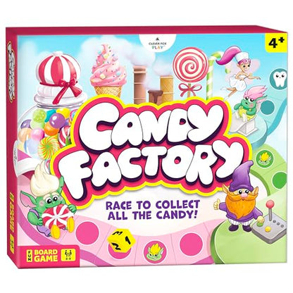Candy Factory Board Game for Kids 4-6 Year Old & Family, No Reading Needed | Fun beginner-friendly adventure in the land of candy, candy-themed educational toy for family game night & classroom