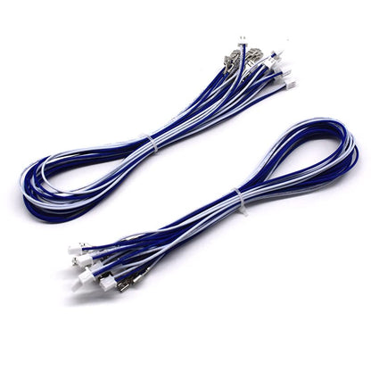 Arcity 20 Pcs Arcade Button Wires Harness Cable for Zero Delay USB Encoder PCB with 0.187" 4.8mm Terminals 15.74inch Compatible with Micro Switches HAPP Style Arcade Buttons Joysticks New - color: 0.187 inch(4.8mm)-L:15.74in