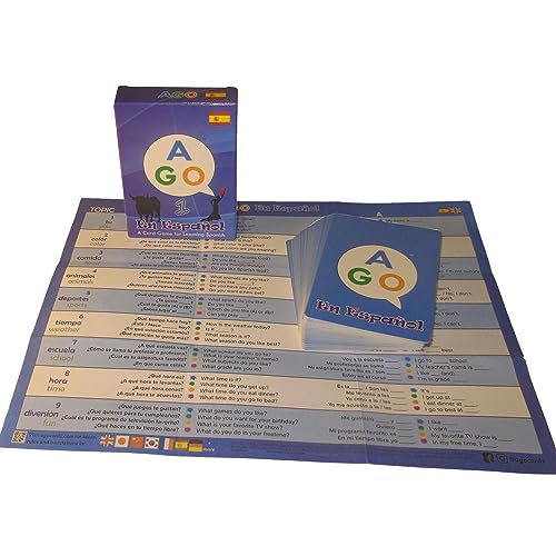 AGO en Español 1 Spanish Learning and Conversation Card Game for Beginners - style: AGO En Espanol level 1