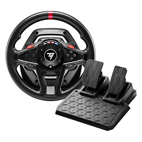 Thrustmaster T128P Force Feedback Racing Wheel (compatible w/ PS5, PS5 Pro, PS4 & PC) (Renewed) - style: T128 Playstation | PC
