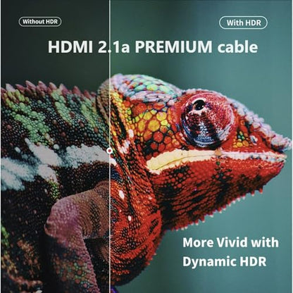 SKROOZ 8K HDMI 2.1a Cable 6ft | 48Gbps Ultra High Speed | Supports 8K@60Hz, 4K@120Hz, 10K, Dynamic HDR, eARC, VRR | Kevlar Braided Cord for PS5, Xbox Series X, RTX 5090/4090, OLED TV & Monitor