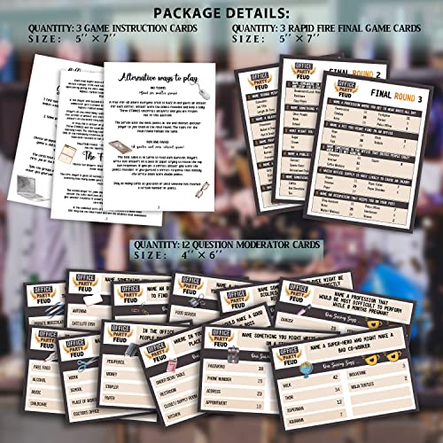 Office Friendly Feud Quiz, Family Feud Quiz, Office Party Games, Team Building Games, Feud Trivia Quiz - color: Neutral With Accent Colors