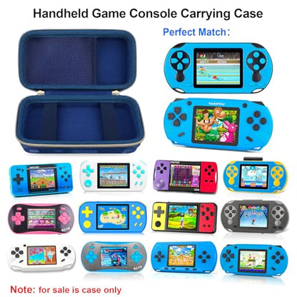 Elonbo Carrying Case for TEBIYOU/ WELLST·G/ TaddToy/ Beijue/ FAMILY POCKET/ CCTU/ X-JOYKIDS/ GREENCREEK/ Beico/ KAVOYI/ GuaiyeyeAP Handheld Game Console, Portable Electronic Gaming Player Bag, Blue - color: Blue