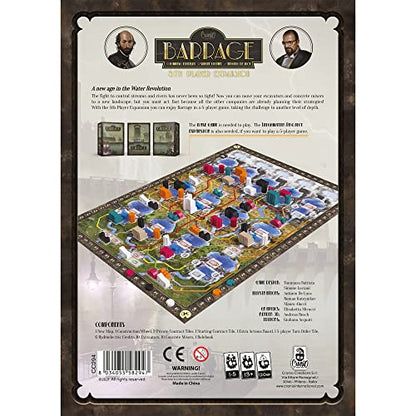Cranio Creations Barrage Board Game 5th Player Board Game Expansion | Strategy Game | Worker Placement Game for Adults and Teens | Ages 14+ | 1-5 Players Made by Cranio Creations,Multicolor