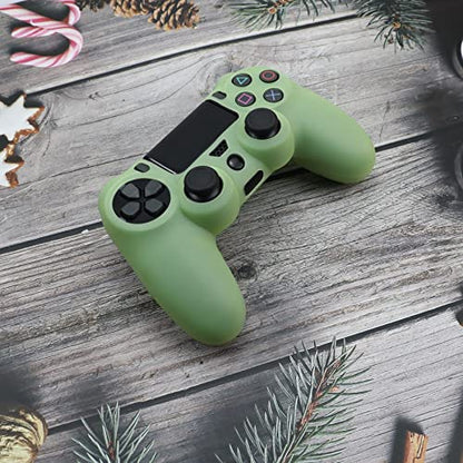 Silicone Skin for Ps4 Controller, Anti-Slip Shell Cover Case Dark Glow with 10 Joystick Grips for Playsation 4/ Slim/Pro Dualshock 4 Controller Wireless Gamepad - color: PS4 controller #10